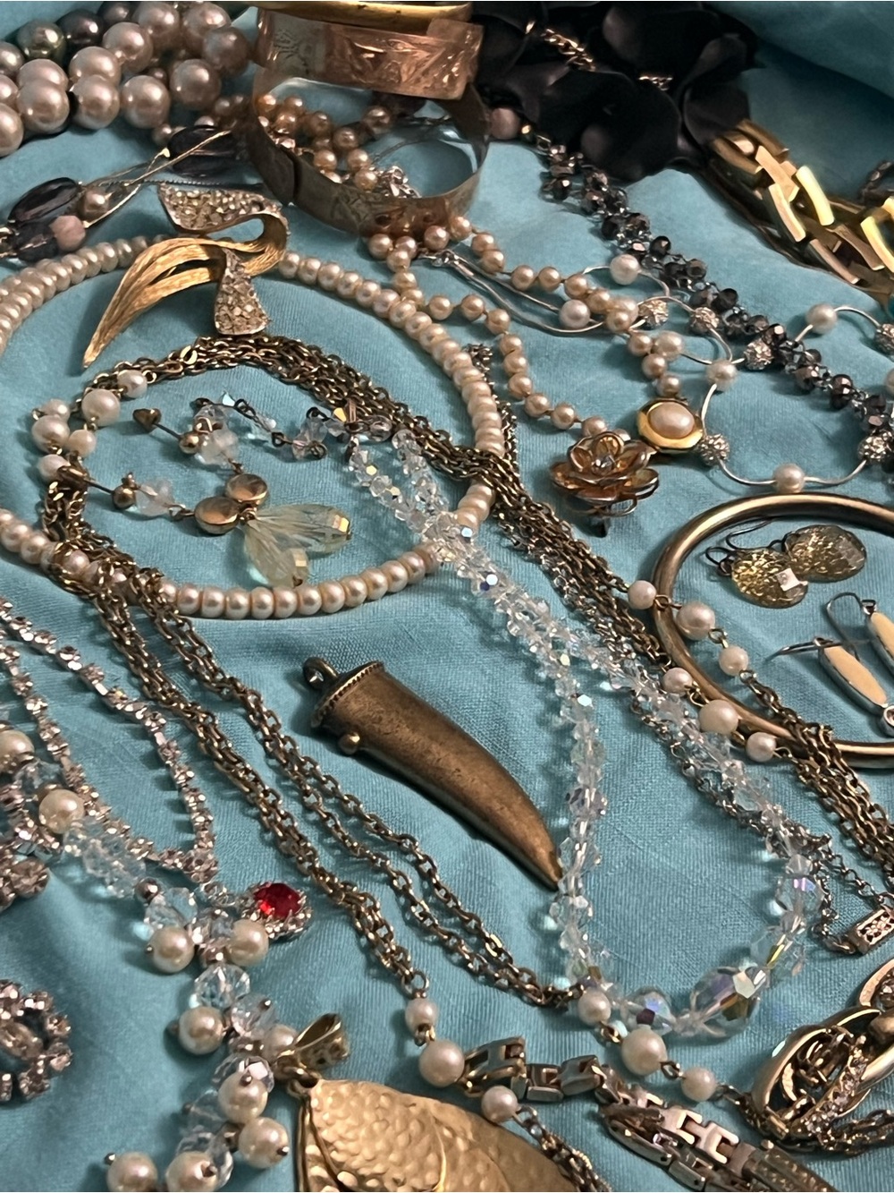 Surprise Vintage to Now Estate Jewelry Mystery Lot Bold Statement 10 Pieces